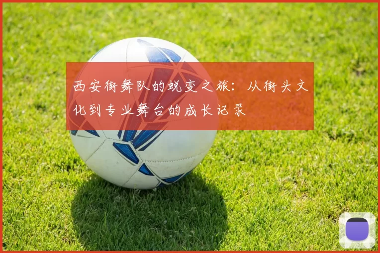西安街舞队的蜕变之旅：从街头文化到专业舞台的成长记录