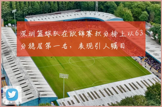 深圳篮球队在欧锦赛积分榜上以63分稳居第一名，表现引人瞩目