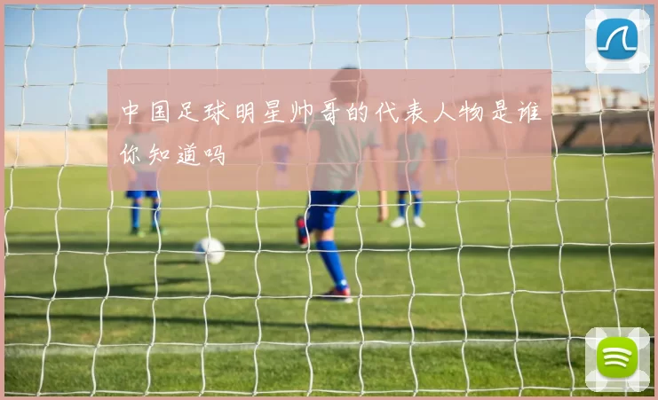 中国足球明星帅哥的代表人物是谁你知道吗